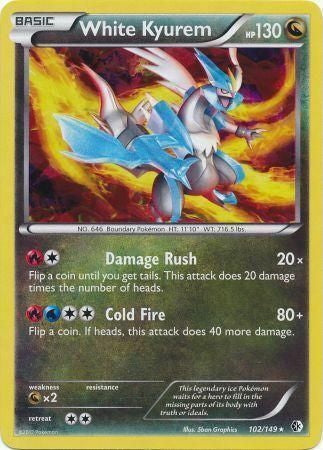 Boundaries Crossed Cracked Ice Holo White Kyurem #102/149