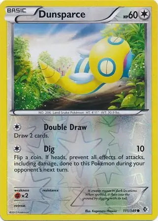 Boundaries Crossed Dunsparce #111/149 reverse holo
