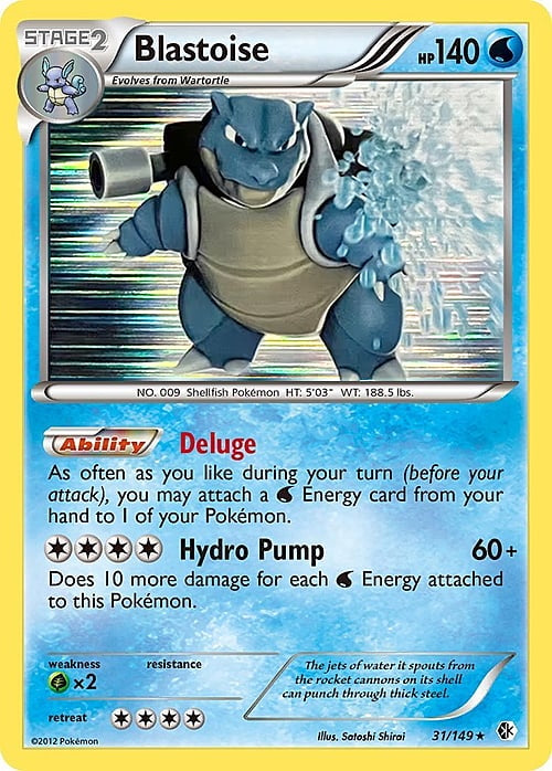 Boundaries Crossed Holo Blastoise #31/149