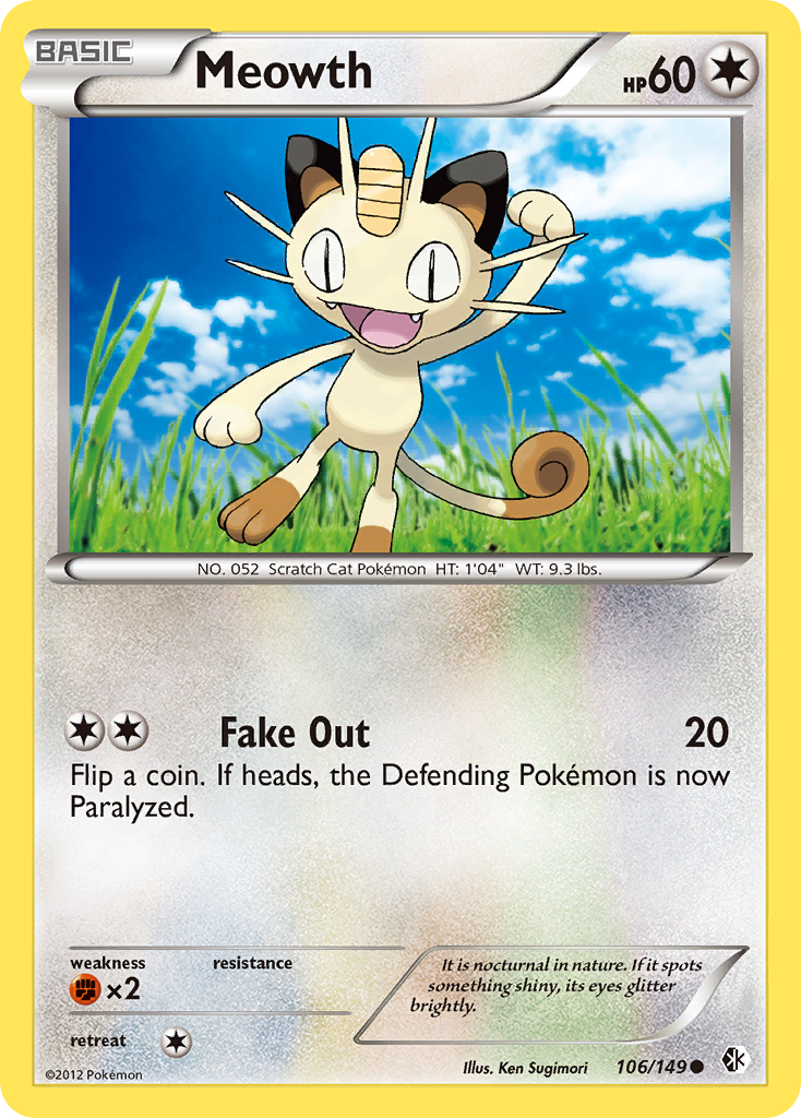 Boundaries Crossed Meowth #106/149