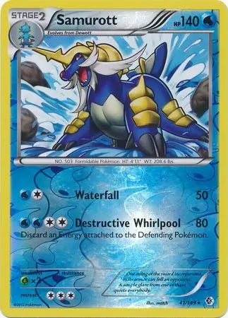 Boundaries Crossed Samurott #41/149 reverse holo
