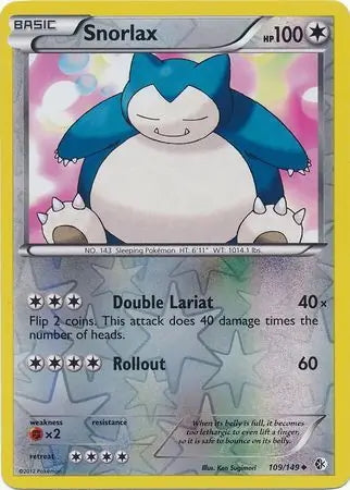 Boundaries Crossed Snorlax #109/149 reverse holo
