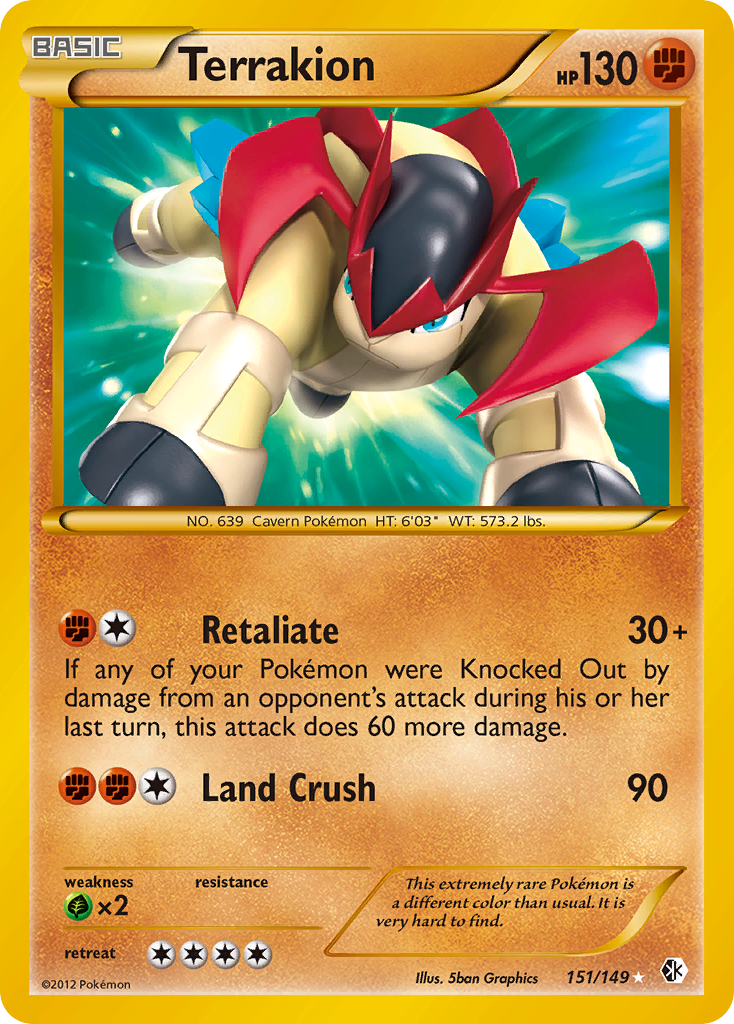 Boundaries Crossed Terrakion #151/149