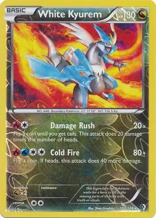 Boundaries Crossed White Kyurem #102/149 reverse holo