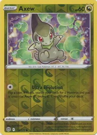 Brilliant Stars Axew #110/172 reverse holo