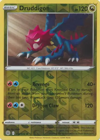 Brilliant Stars Druddigon #113/172 reverse holo