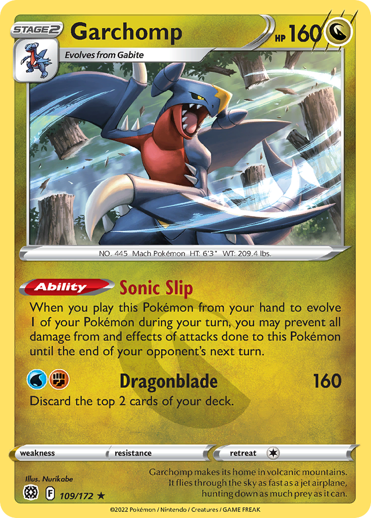 Brilliant Stars Holo Garchomp #109/172