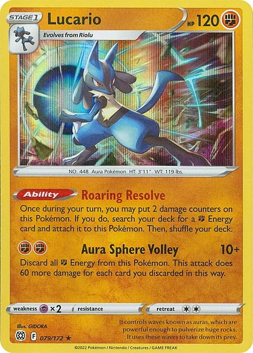 Brilliant Stars Holo Lucario #79/172