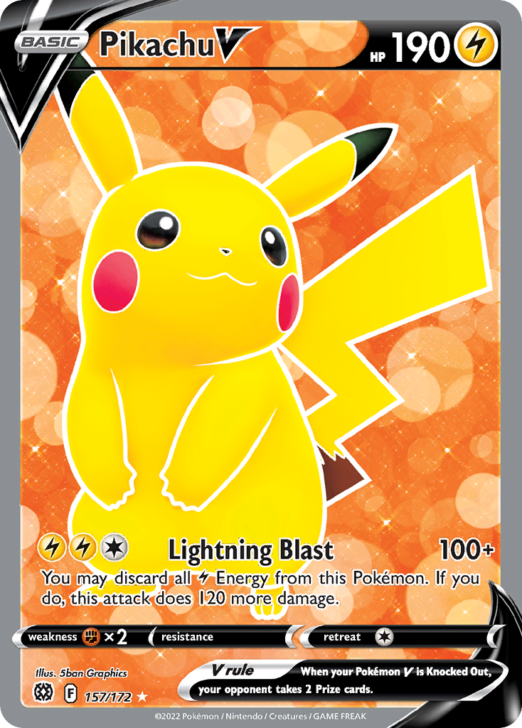 Pikachu V Full Art uit Brilliant Stars
