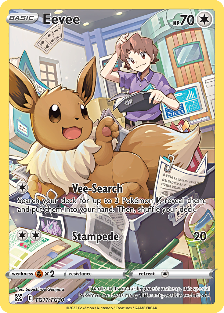 Brilliant Stars Trainer Gallery Eevee #TG11/30