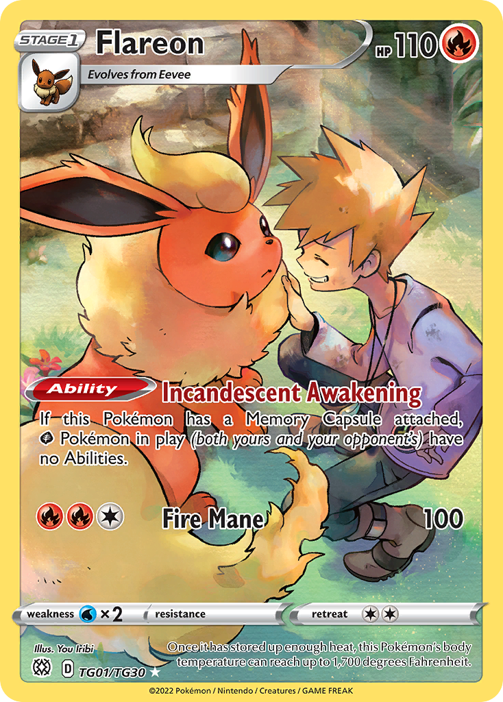 Brilliant Stars Trainer Gallery Flareon #TG1/30