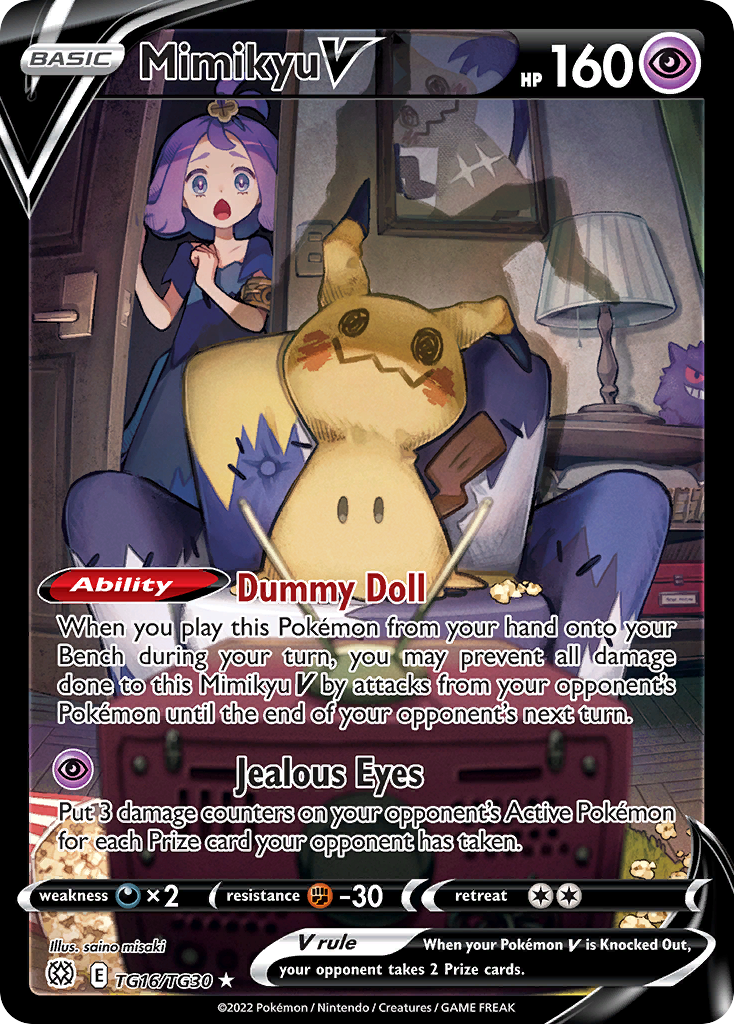 Brilliant Stars Trainer Gallery Mimikyu V #TG16/30