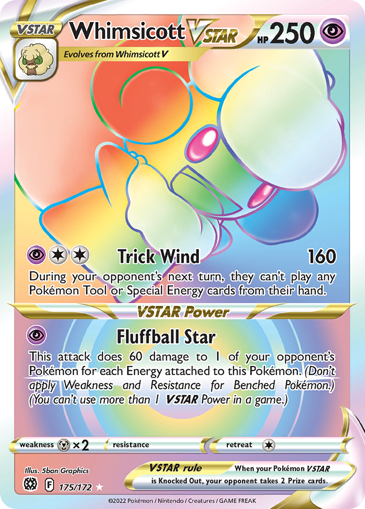 Brilliant Stars Whimsicott VSTAR #175/172