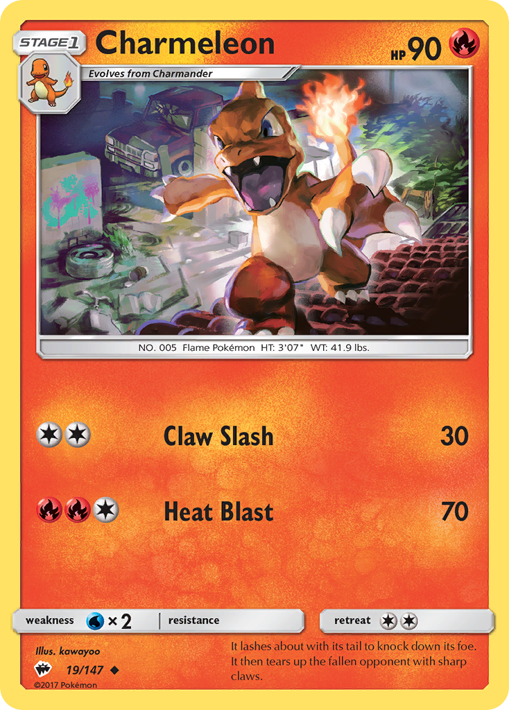 Burning Shadows Charmeleon #19/147