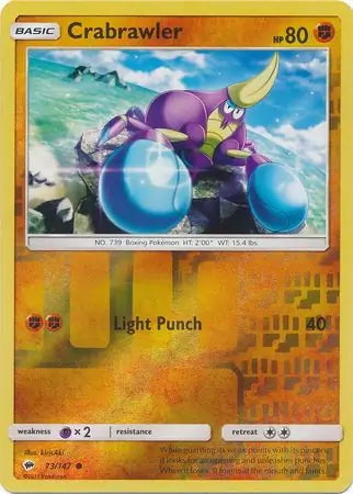 Burning Shadows Crabrawler #73/147 reverse holo
