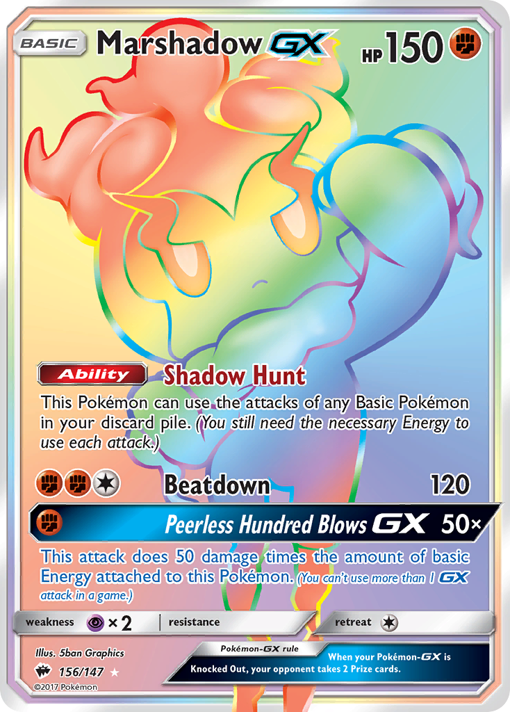 Burning Shadows Marshadow GX #156/147