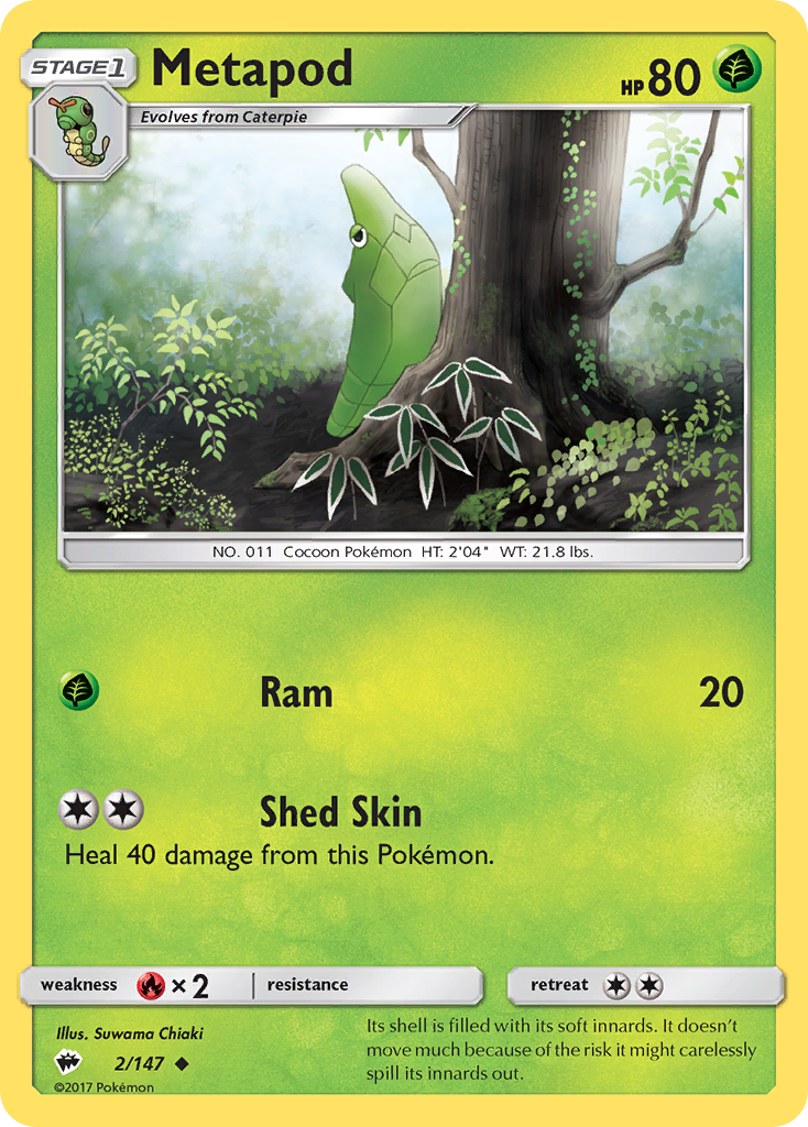 Burning Shadows Metapod #2/147