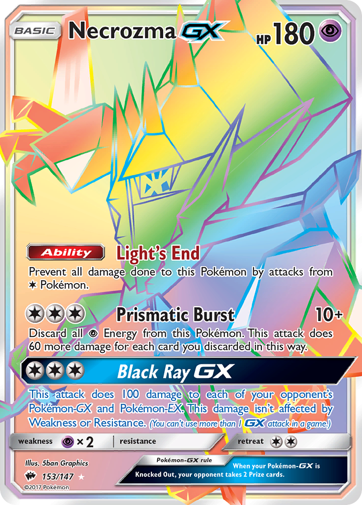 Burning Shadows Necrozma GX #153/147