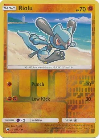 Burning Shadows Riolu #70/147 reverse holo
