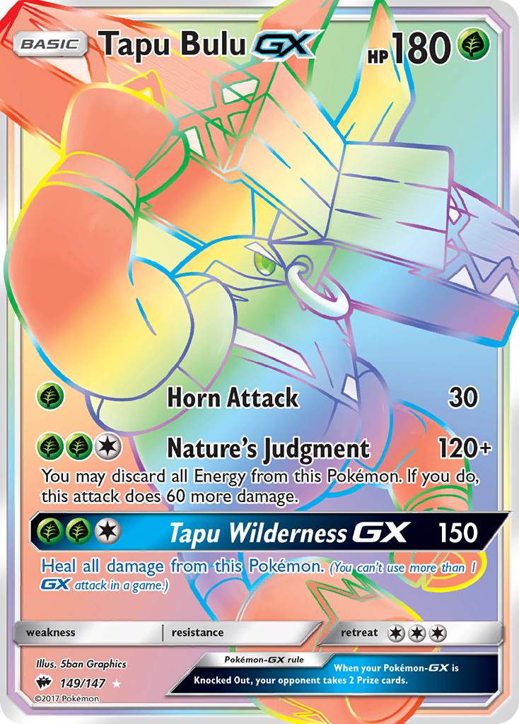 Tapu Bulu GX Rainbow Rare