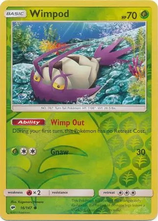 Burning Shadows Wimpod #16/147 reverse holo