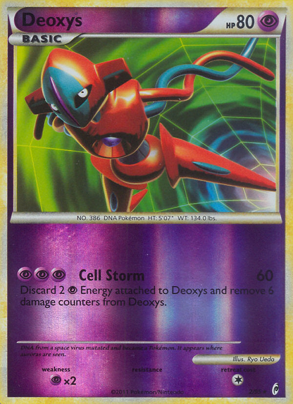 Call of Legends Deoxys #2/95 reverse holo