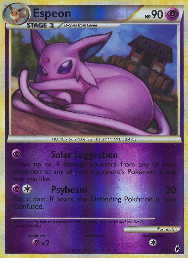 Call of Legends Espeon #4/95 reverse holo