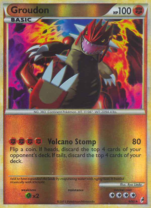 Call of Legends Groudon #6/95 reverse holo