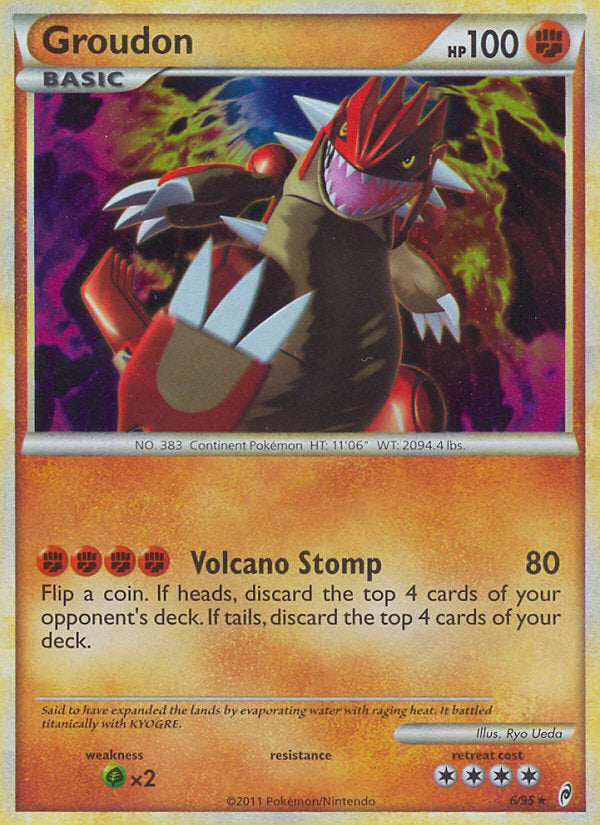 Call of Legends Holo Groudon #6/95