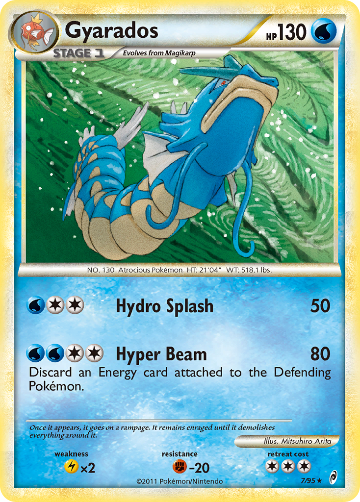 Call of Legends Non - Holo Gyarados #7/95