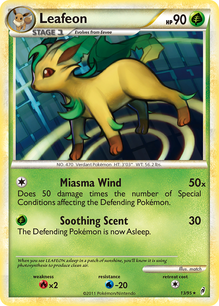 Call of Legends Non - Holo Leafeon #13/95
