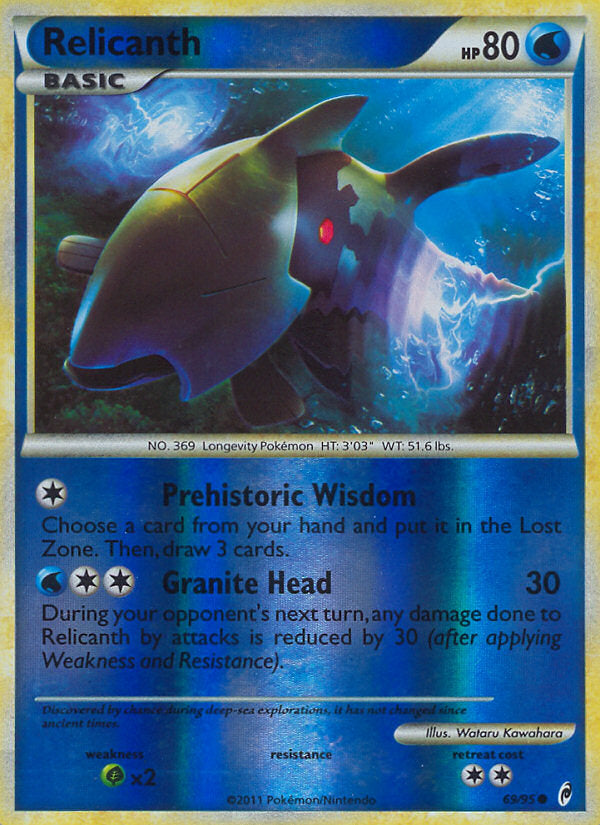 Call of Legends Relicanth #69/95 reverse holo