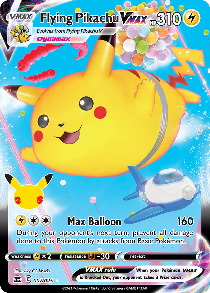 Celebrations Flying Pikachu VMAX #7 / 25