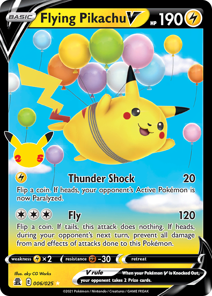 Celebrations Flying Pikachu V #6 / 25