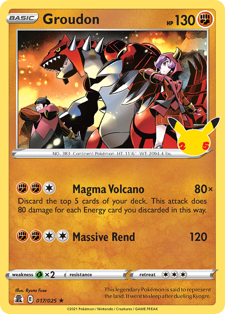 Celebrations Groudon #17 / 25
