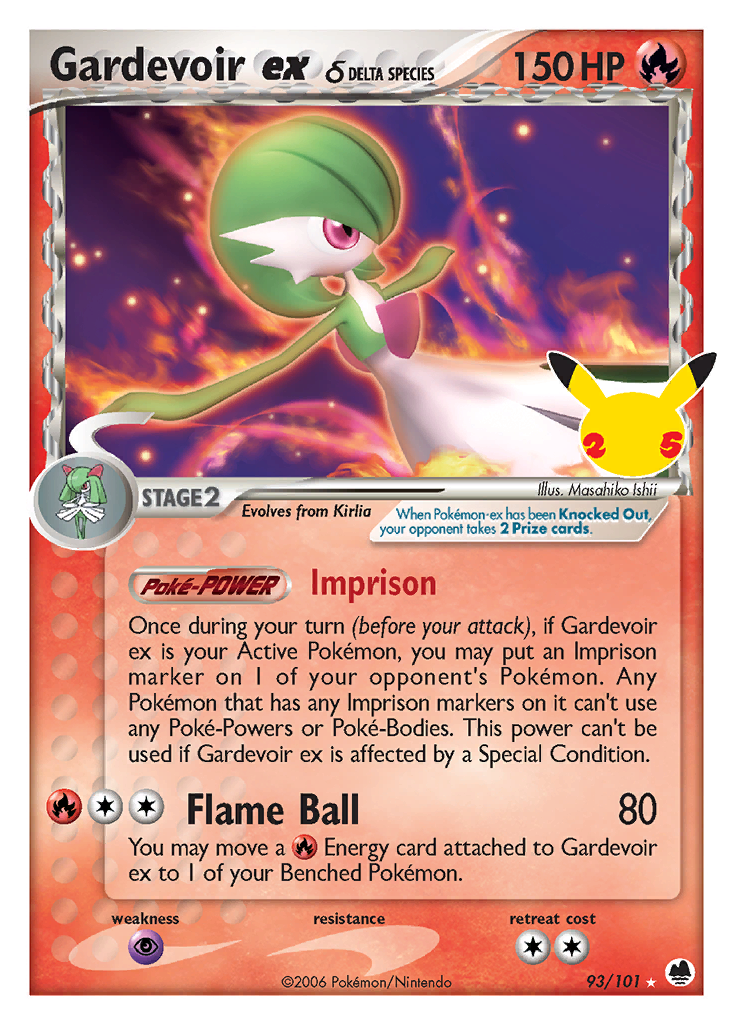 Celebrations Promo Gardevoir ex (delta species) #93 / 101