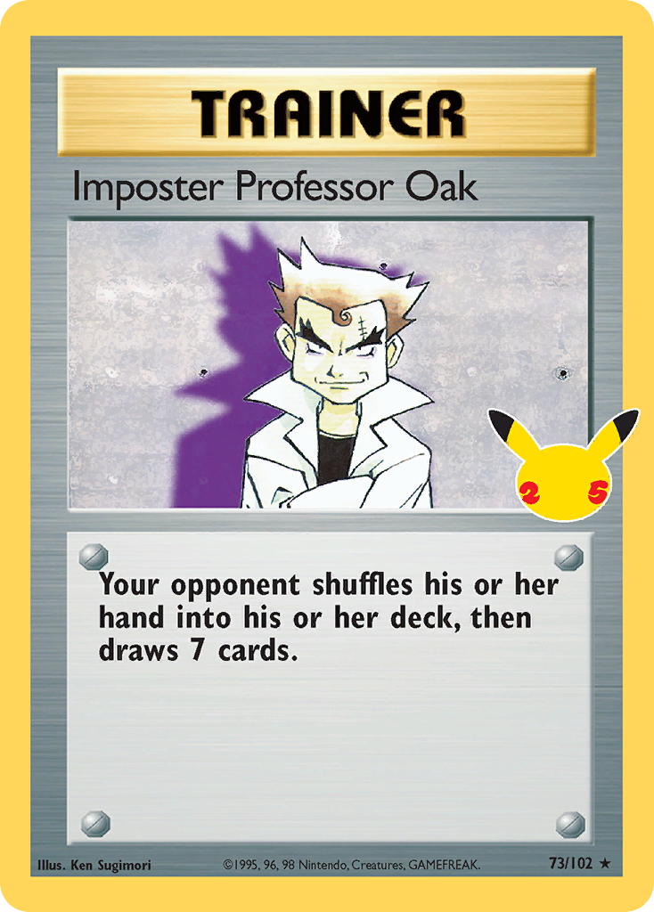 Celebrations Promo Imposter Professor Oak #73 / 102
