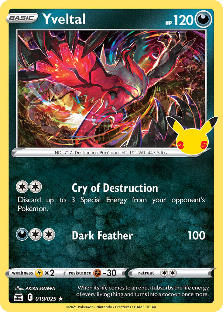Celebrations Yveltal #19 / 25