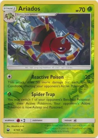 Celestial Storm Ariados #6/168 reverse holo