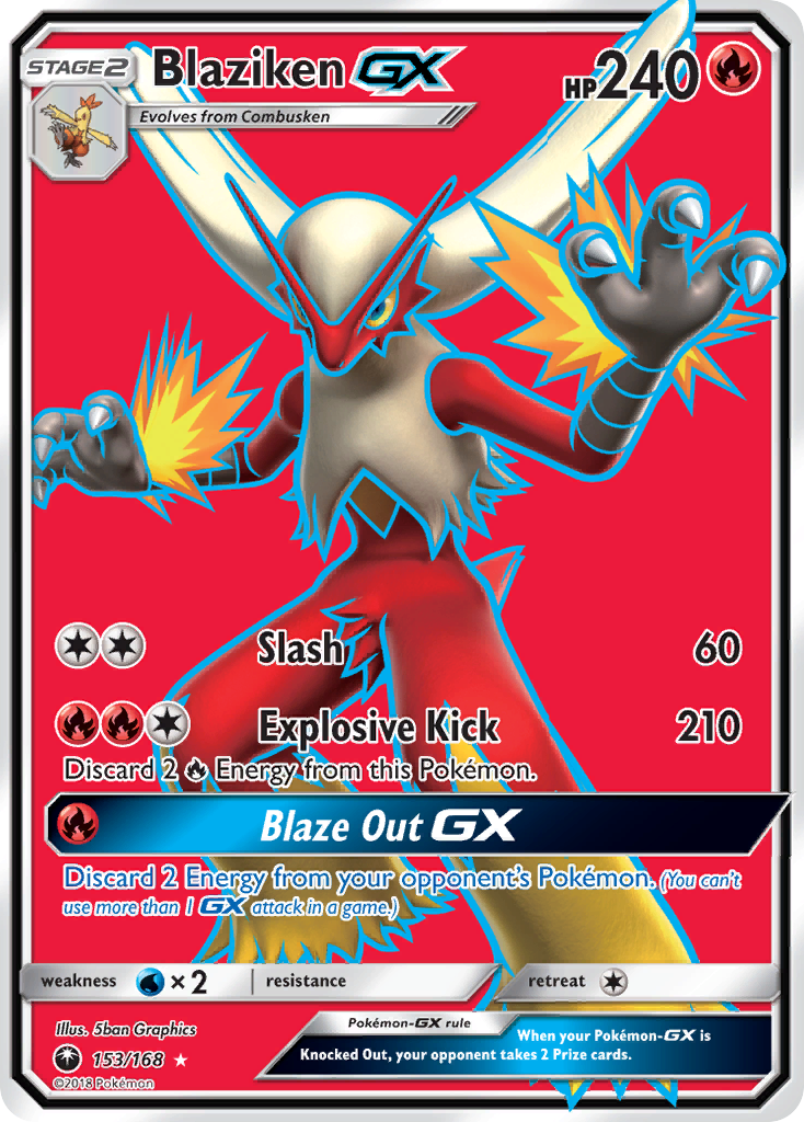 Celestial Storm Blaziken GX #153/168
