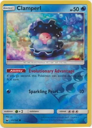 Celestial Storm Clamperl #41/168 reverse holo