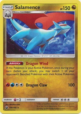 Celestial Storm Galaxy Holo Salamence #106/168