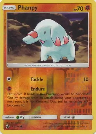 Celestial Storm Phanpy #72/168 reverse holo