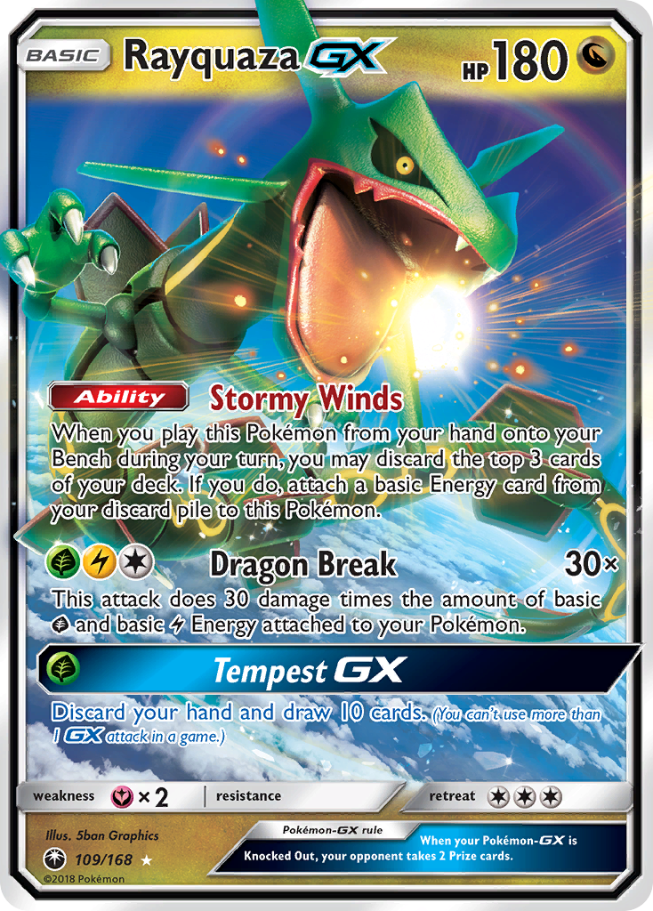 Celestial Storm Rayquaza GX #109/168