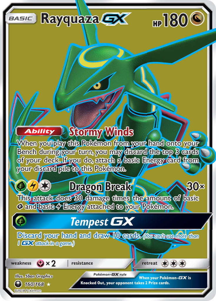 Rayquaza GX Celestial Storm