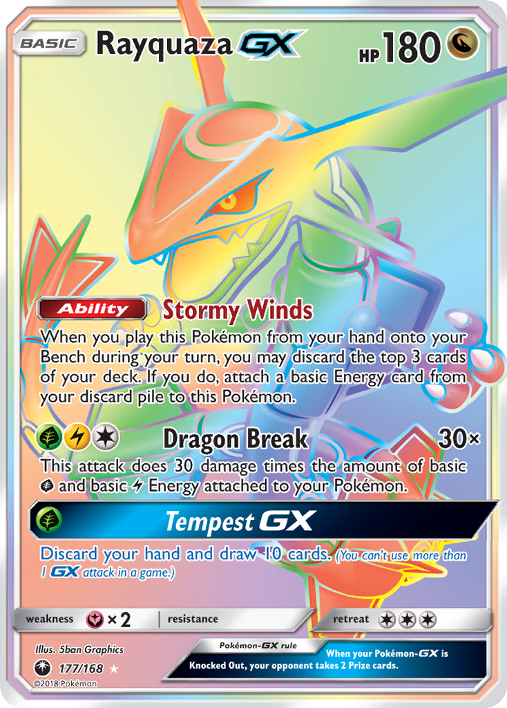 Celestial Storm Rayquaza GX #177/168