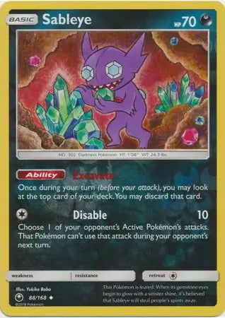 Celestial Storm Sableye #88/168 reverse holo