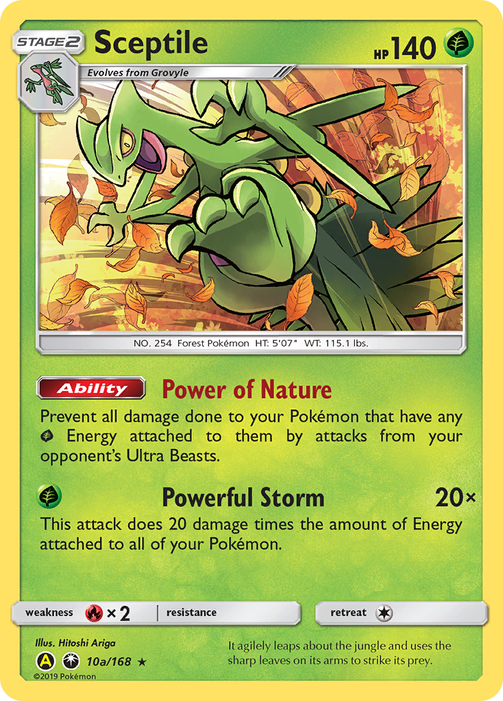 Celestial Storm Sceptile #10a Alternate Art Promo