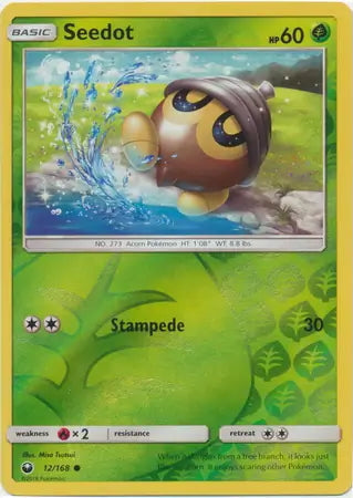 Celestial Storm Seedot #12/168 reverse holo
