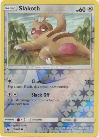 Celestial Storm Slakoth #113/168 reverse holo